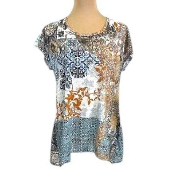 Zenergy by Chico's Tops - Chico's Zenergy Tee Size 1 (8) Medium  Cap Sleeve NWOT